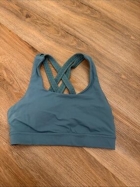 lululemon athletica Crisscross Back Sports Bra - Slate Teal